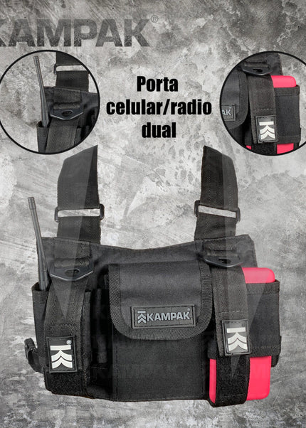 Double Chest Bag Utra Slim P/ Telefono + Radio