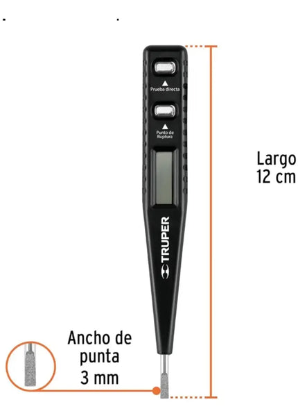 Probador digital de tensión C.A. / C.C., TRUPER