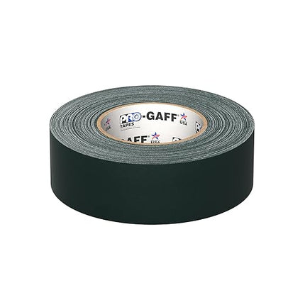 ProTapes Pro Gaff Cinta de tela mate con adhesivo de hule 2" x 55 yardas Negro