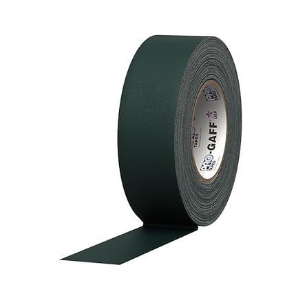 ProTapes Pro Gaff Cinta de tela mate con adhesivo de hule 2" x 55 yardas Negro