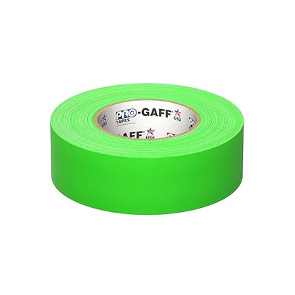 ProTapes Pro Gaff Cinta de tela mate con adhesivo de hule 2" x 55 yardas Verde