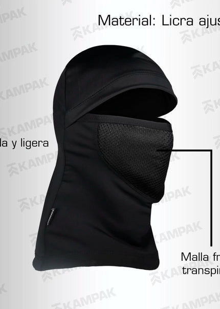 Balaclava Transpirable | Pasamontañas Elástico con Zonas Ventiladas
