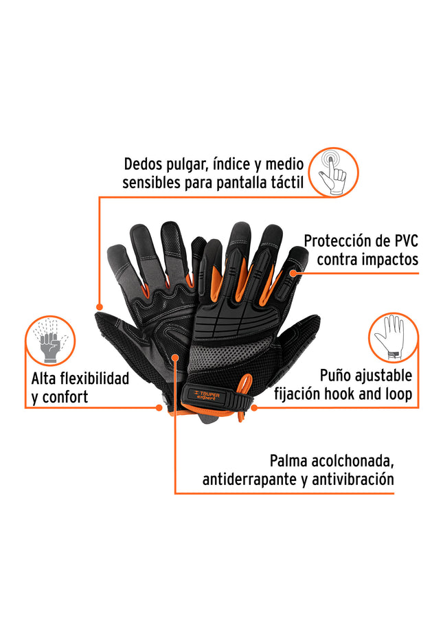 Guantes con protección anti-impacto