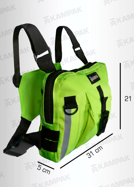 Chest Bag con bandola | Bolso Pecho Antirrobo Reflejante