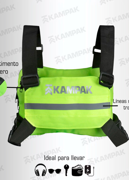 Chest Bag con bandola | Bolso Pecho Antirrobo Reflejante
