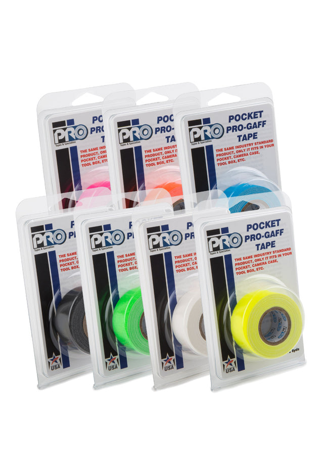 ProTapes ProGaff Pocket Cinta de tela mate con adhesivo de hule 1" x 6 yardas
